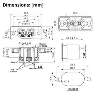 LZ-8-7S1ブラック2ピンIEC320C8ネジマウントインレットプラグソケットAC250V2.5A電気C8パネルマウントプラグアダプター - Product Image 5