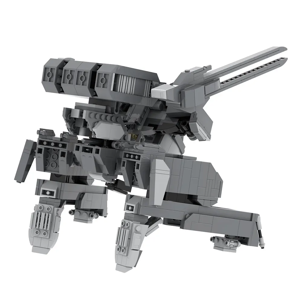 MOC1121 serie creativa Metal Gear REX Model Assembly giocattoli educativi figure anime Building Blocks giocattoli per bambini 783 pezzi