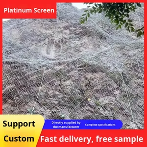 Jaring Pelindung Aktif Penguatan Lereng Gunung untuk Bencana Geologi, Jalan Raya, dan Jatuhnya Batu, Model Jaring Kawat Hitam - Product Image 3