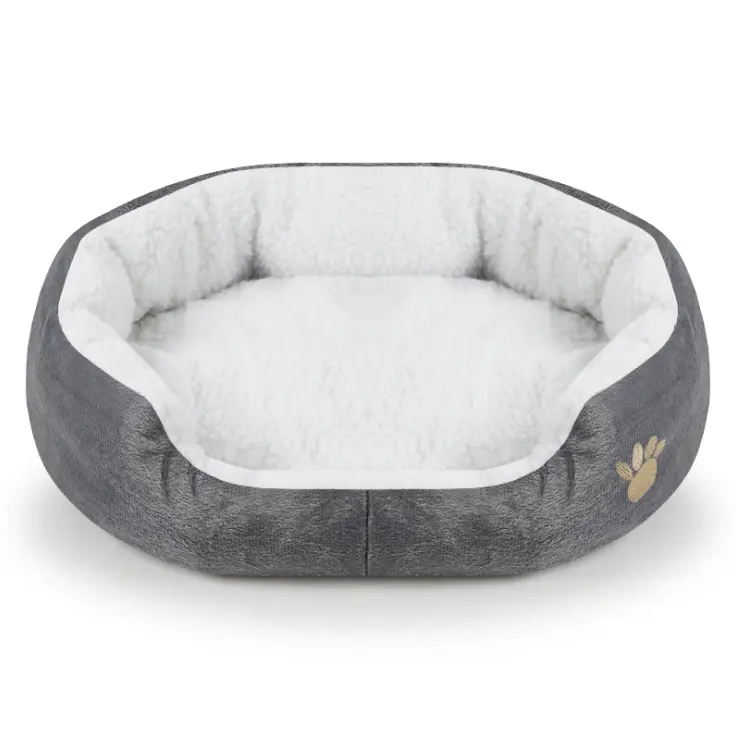 Qbellpet Manufacturers Selling Soft Comfortable Rectangle Pet Product Warm Plush Pet Cushion Soft Dogs And Cats Pet Bed