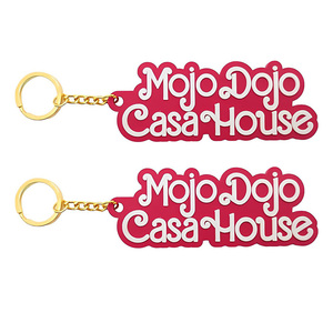 Dojo Casa HouseソフトPVCキーリングスタイリッシュなアクセサリーキーとバッグ流行のプロモーション用カラビナ