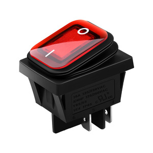 KCD4 su geçirmez anahtarı 6-pin 4-pin kilitleme anahtarı SPST/SPDT16A 30A su geçirmez ışık ile 12v 24v rocker güç anahtarı - Product Image 5