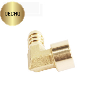 Tùy chỉnh Brass khuỷu tay với nữ chủ đề 3/8 "90 độ hose barb phụ kiện DN9 12 mét kết nối đóng gói trong hộp carton - Product Image 4