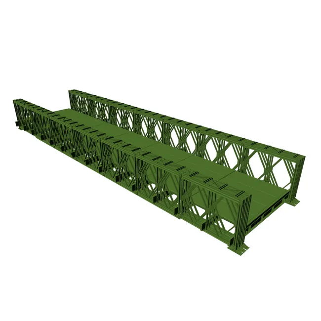 Longa vida-serviço pré-fabricadas durável ponte de aço bailey