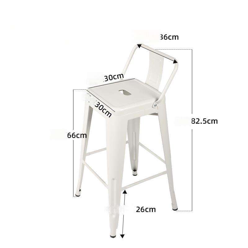 เก้าอี้บาร์สีขาว