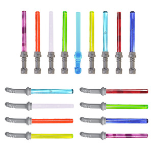 Armas de estrellas, mango Normal, diferentes colores, sable de luz cruzado, bloques de construcción, ensamblar ladrillos, regalo para niños - Product Image 1