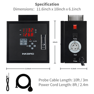 INKBIRD IPB-26 Digital <strong>PID</strong> <strong>Temperature</strong> <strong>Controller</strong> 220v Thermostat for Brewing - Product Image 6