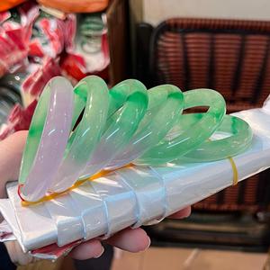 Lavanta yeşil yeşim bilezik gerçek Myanmar kadınlar doğal tip B yeşim bilezik bileklik Charm bilezik yetişkin 54 ~ 60mm - Product Image 3