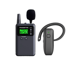 One Way Whisper Audio-Reiseleiter system Drahtloser Sender Mini-Ohr haken empfänger Reiseleiter Sender - Product Image 2