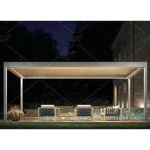 Pérgolas Bioclimatica Para Exterior Control Remoto Persiana Techo Pabellón Pérgola Adjunta a Casa - Product Image 3