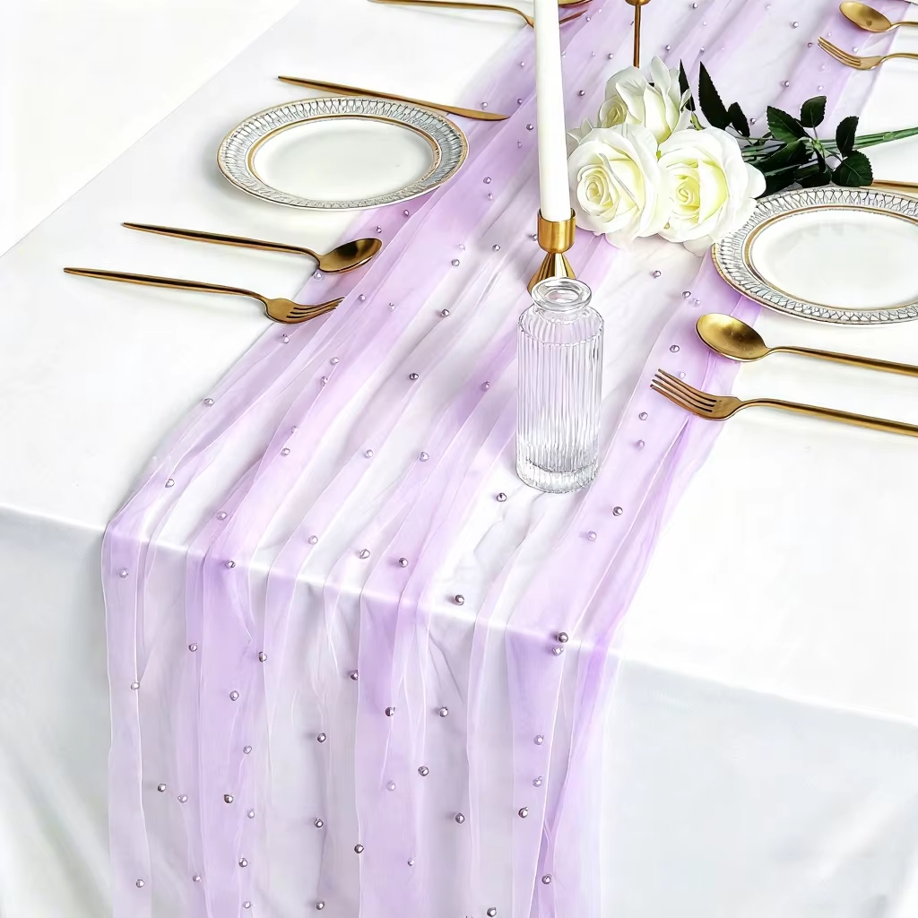 Purple yarn + purple pearls