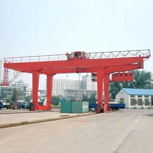 Fabrika fiyatı ile 50 ton 60t otomatik raylı rmg portal vinç monte - Product Image 2