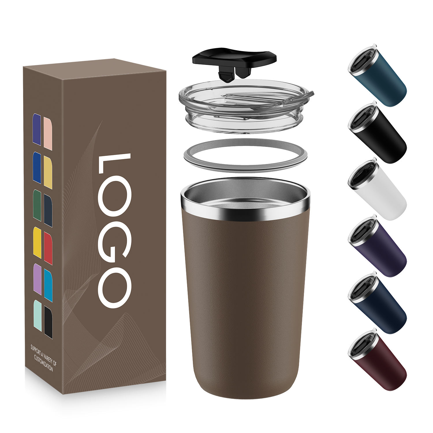 สีน้ำตาล