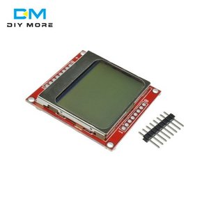 Módulo de pantalla LCD, adaptador de retroiluminación Blanco/azul, PCB 84x48 84x84 para Nokia 5110, pantalla para Arduino