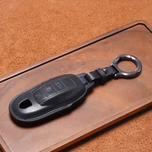 Tatlı domuz hakiki inek deri malzeme araba anahtar kovanı Porsche Panamera Cayenne için deri araba anahtarı durum - Product Image 4