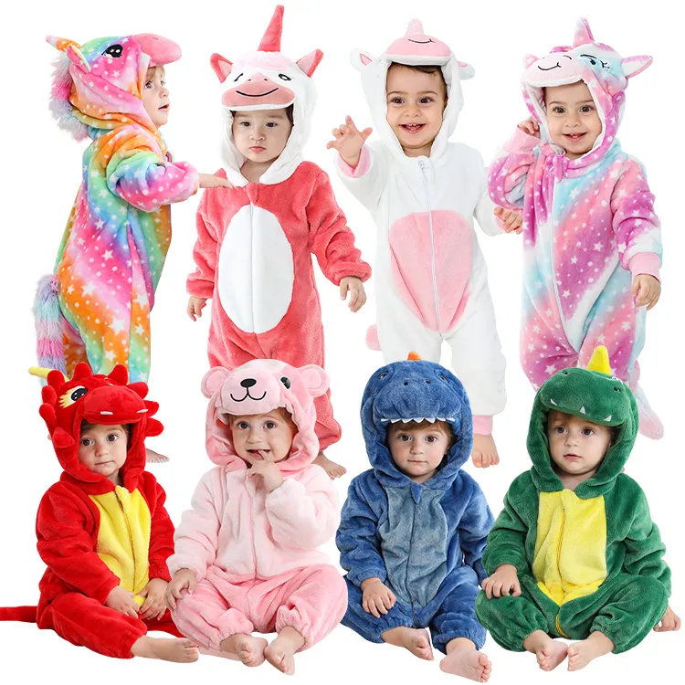 MICHLEY Hotsale niños mamelucos niñas animales bebé monos cremallera ropa invierno Niño traje recién nacido bebé mameluco ropa