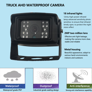 Firecore X-09 giám sát độc đáo xe máy ảnh xem đêm 3D hình ảnh cho xe phía sau xem xét 1080P 18 đèn hồng ngoại độ nét cao - Product Image 5