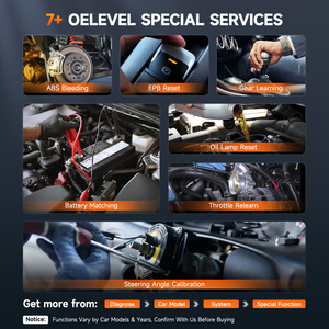 ANCEL FX6000 Cuatro sistemas con función de prueba activa Herramientas de escaneo de diagnóstico de coche Lector de codificador 7 Servicio de reinicio Escáner OBD2 - Product Image 2