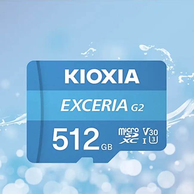 최고 품질 KIOXIA EXCERIA G2 TF 카드 U3 V30 C10 A1 고속 4K 비디오 녹화 미니 SD 카드 512 Gb 메모리 카드