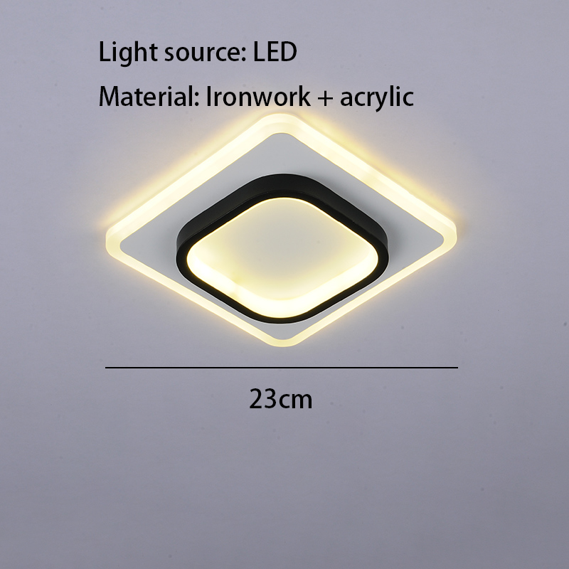 Black-Square ceiling lamp