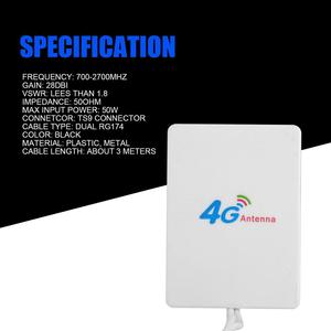 <span class=keywords><strong>USB</strong></span> LTE 4G/<span class=keywords><strong>3G</strong></span> Modem mobil Hotspot için 28dbi WiFi yönlendirici anten