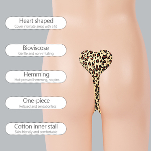 Dirección de fábrica Reutilizable Sin cintura Corazón Cola Autoadhesivo Sexy Estampado de leopardo Invisible C String Bragas para Strippers Party - Product Image 5