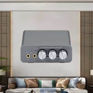 OSWELL K5 Pro Audio decodificador amplificador salida de micrófono compatible con entrada tipo C/fibra/coaxial
