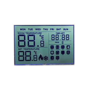 Panel de pantalla LCD FSTN de modo TN transmisivo personalizado tipo VA STN para termostato Digital y controlador de temperatura ambiente