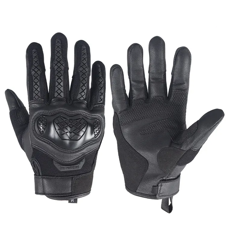 5-Finger-Touchscreen Leder Fahrrad Sport handschuh Motorrad Motorrad Renn handschuhe