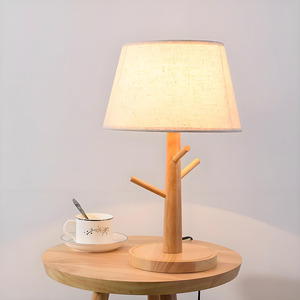 Solid Wood <strong>Small</strong> Desk <strong>Lamp</strong>, Bedroom Bedside <strong>Lamp</strong> Retro Wooden <strong>Style</strong> Creative Tripod Study Desk <strong>Lamp</strong> - Product Image 2