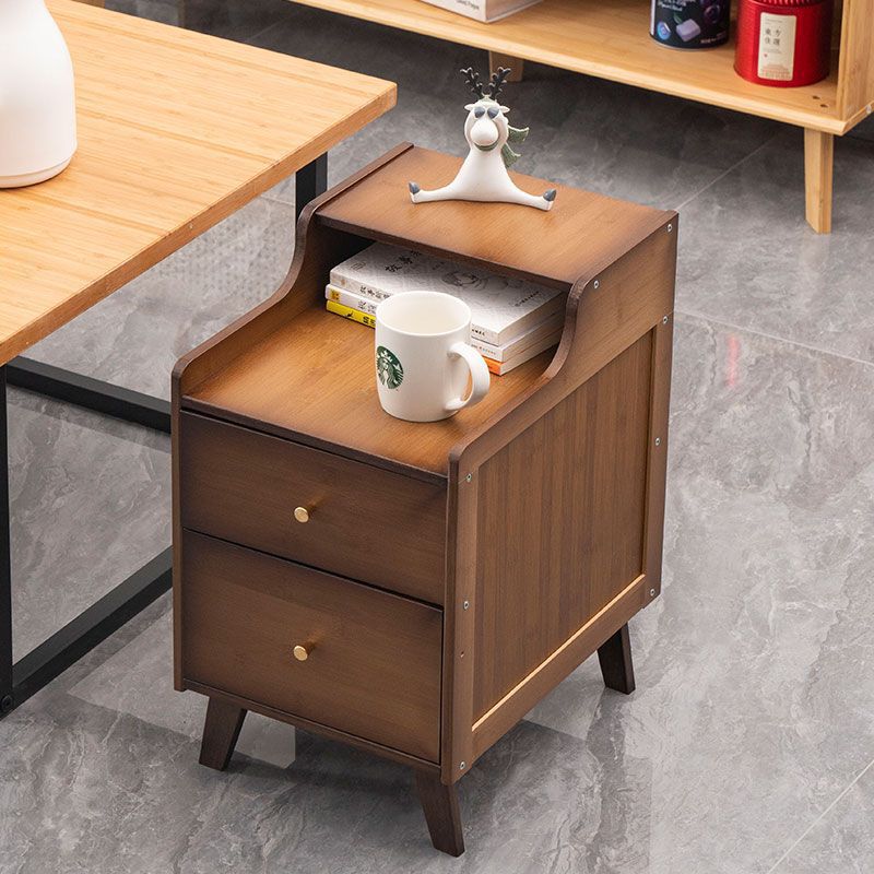 Table de chevet en noyer - 30 cm de largeur