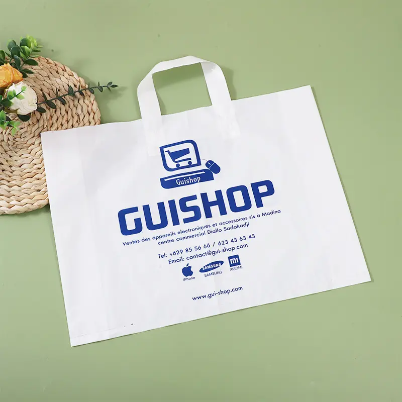 Manufacturer Wholesale Biodegradable Design Your Own Custom Printed Shopping Plastic Bags for gift