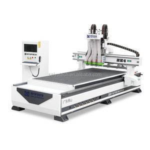 Máquina de enrutador CNC de madera 3D de 4 ejes HK4 individual para puerta de muebles Mach3 para gabinete de fresado CNC de carpintería enrutador de corte CNC - Product Image 1