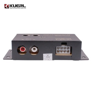 Altavoz RCA de audio para coche, convertidor de salida de línea de alto a bajo nivel, convertidor de 2 canales, con cable