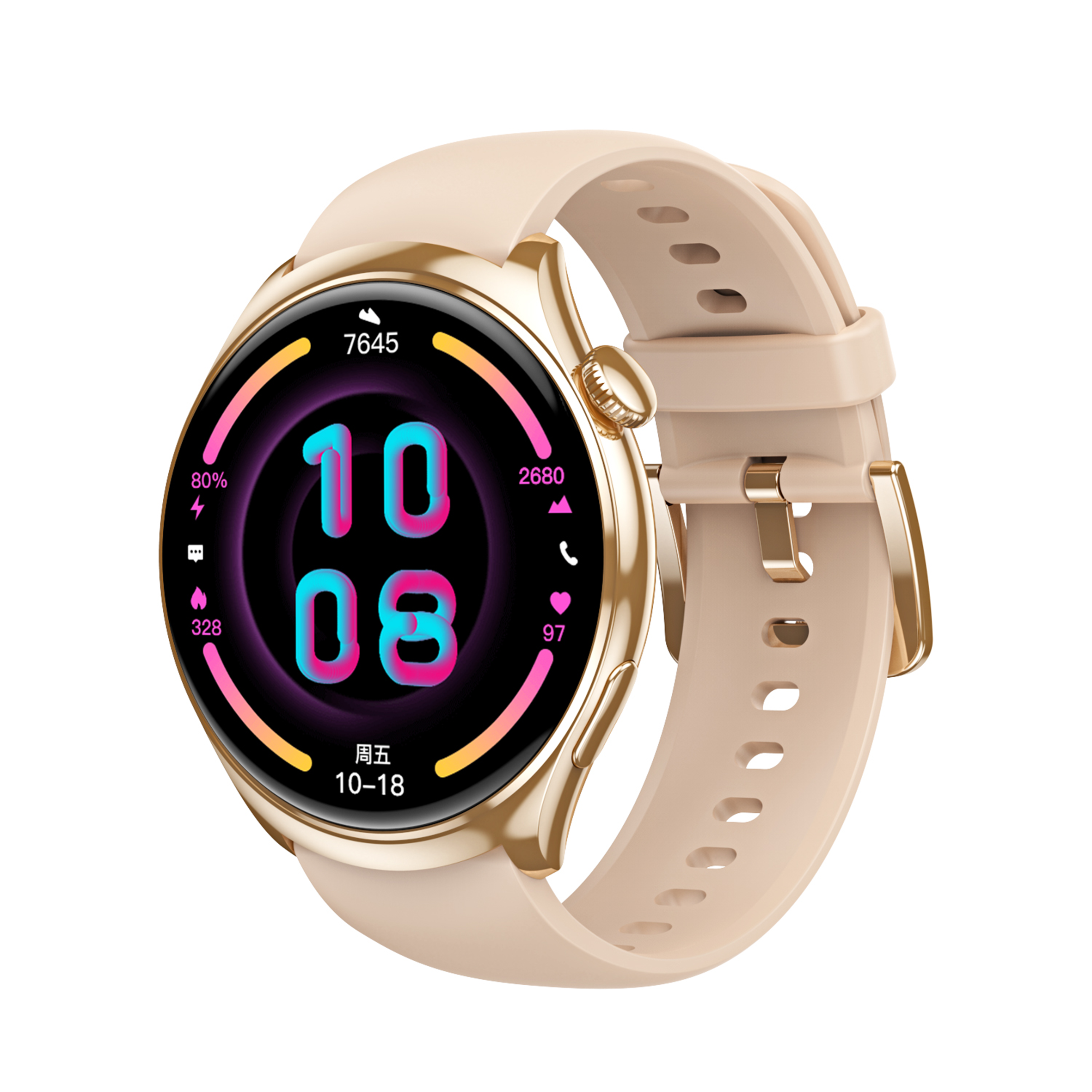 Pink Silicone Strap
