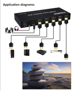 High Quality 8K60Hz 4-in-1 Out HDtv Switcher 4x1 <strong>Video</strong> Splitters &amp; Converters with <strong>Audio</strong> for Computer Set-top Box - Product Image 6