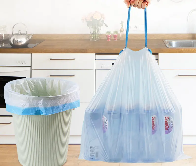 Echte Müll Kunststoff Wäsche Küche Müll Kordel zug Mülls äcke