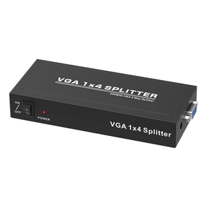 Divisor VGA de 4 puertos de 250MHz para 1 computadora 4 pantallas 1 entrada 4 salidas divisor VGA 1x4 Max 1920x1440