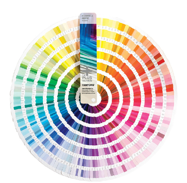 All color on pantone card