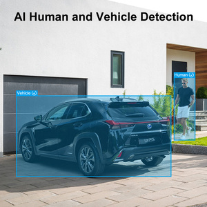 4K IP fotocamera Bullet Smart Dual Light AI Motion Detection costruito nel microfono IR visione notturna IP66 telecamera per esterni H265 + - Product Image 4