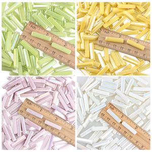 Sinh Thái Men Thủy Tinh Mỏng Tuyến Tính Dải Bề Mặt Mịn Ánh Lóng Ánh Thủy Tinh Khảm Lỏng Gạch Đối Với DIY Thủ Công Mỹ Nghệ - Product Image 4