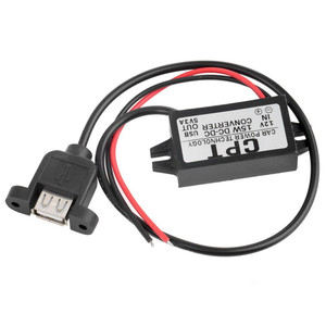 DC 12V〜5V 3A15WタイプAUSB出力電源アダプターDCコンバーターモジュール - Product Image 1