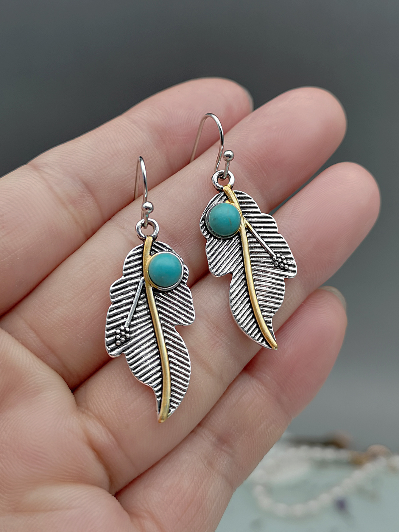 Ancient silver, turquoise