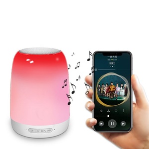 ของขวัญคริสต์มาสเพลงเสียงมินิ USB ผู้เล่นสัมผัส Pat แสงที่มีสีสันนำแสงกลางคืนลำโพงไร้สาย Bt - Product Image 1