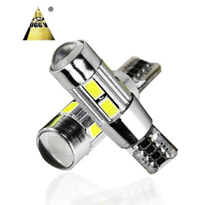 5630 10 SMD araba 5W5 LED ampul gümrükleme kama yan dönüş Singal ışık PVC PVC T10 LED Canbus hiçbir hata 12V 6000K süper parlak beyaz - Product Image 1