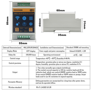 220V WIFI Tuya Smart Thermostat <strong>Temperature</strong> <strong>and</strong> Humidity <strong>Controller</strong> Digital Boiler Heating Cooling <strong>Timer</strong> Alarm Switch Life App - Product Image 2
