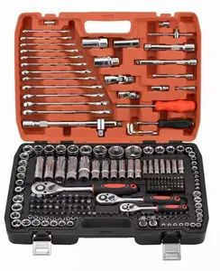 <strong>Professional</strong> 1/2 1/4&quot; 3/8&quot; Rachet Socket <strong>Wrench</strong> 216pcs Auto Repair Tool Kit Hand Tool <strong>Box</strong> Spanner Set Socket <strong>Wrench</strong> for Car - Product Image 2
