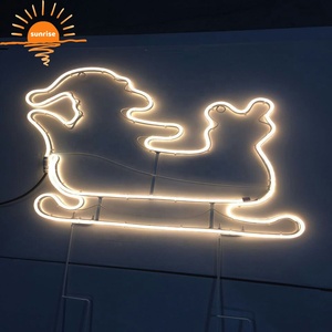 รูปแบบที่ปรับแต่งได้ ไฟ LED เครื่องประดับคริสต์มาสซานตาคลอสสําหรับธีมวันหยุดทั้งหมด ตกแต่งถนนกลางแจ้ง - Product Image 2
