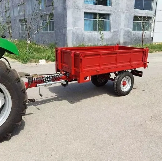 Remorque de tracteur de camion à benne basculante agricole complète pour le transport de boue agricole