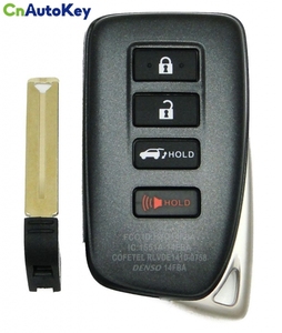 CN052020アフターマーケット2015-2019 lexus 4ボタンスマートキー312mhz pn 89904から78470 HYQ14FBA agボード2110キーレスゴー - Product Image 2